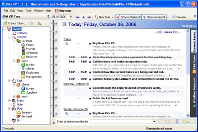 Screenshot for PIM XP 1.21